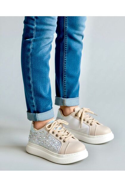 Girls' Stone-Faced Daily Shoes