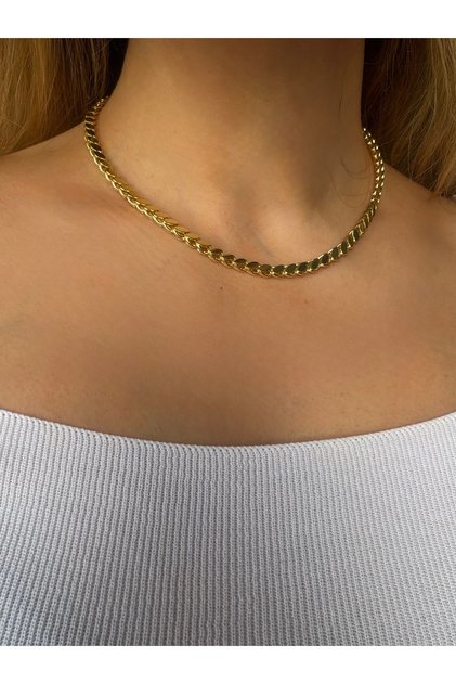 SAADEN 14 AYAR GÖRÜNÜMLÜ KLASİK ARPA ZİNCİR