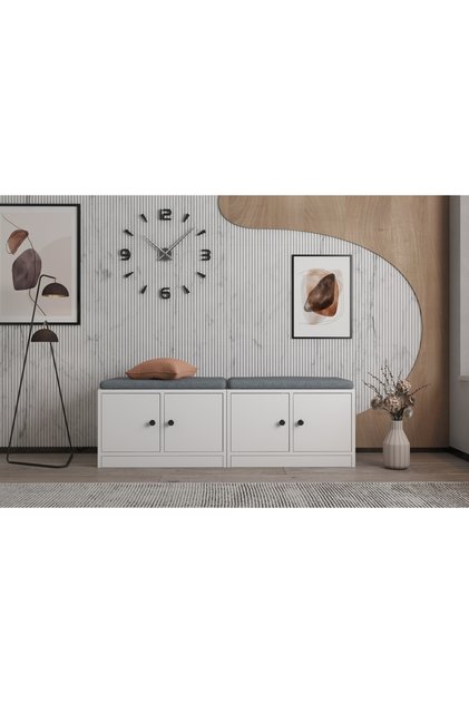 Soft Antre Dinlenme Bankı - Kapaklı Ayakkabılık ve Oturma Alanı NRG-DLM-1011