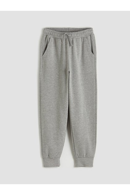 Gray Elastic Waist Boys' Jogger Sweatpants from Güli̇s Gi̇yi̇m