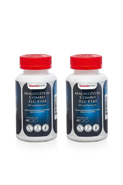 İmuneks Farma Magnesium Combo 200 Mg 60 Tablets X 2 Pieces