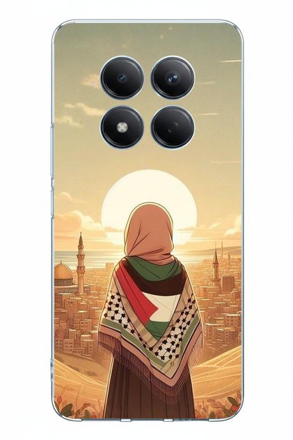 Redmi Note 15 Pro Plus Compatible Palestine Freedom Girl Printed Silicone Case