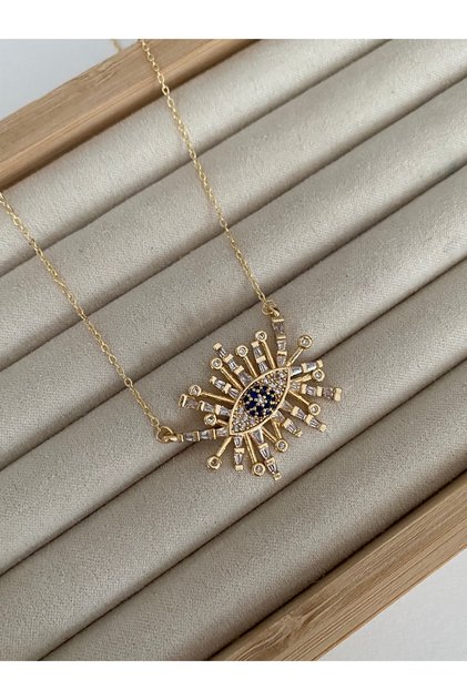 60 cm Women's Necklace with Eye Stone