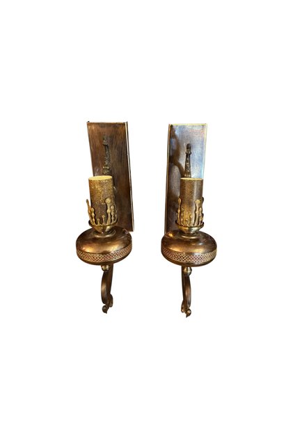 European Brass Wall Sconces