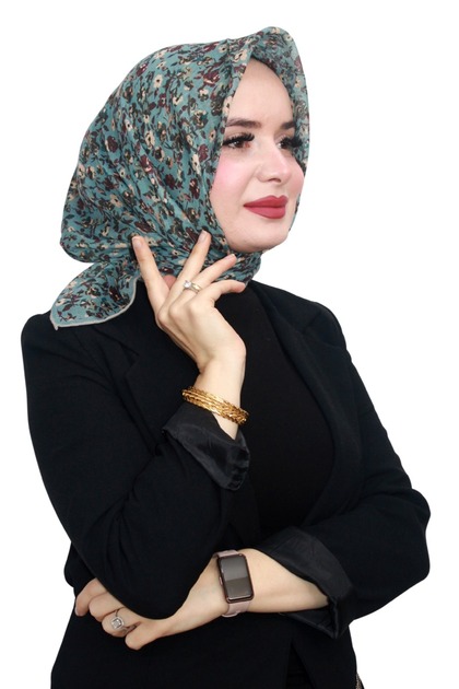 PAMUKLU SOFT EŞARP EL DİKİŞLİ ÇITIR ÇİÇEK DESEN