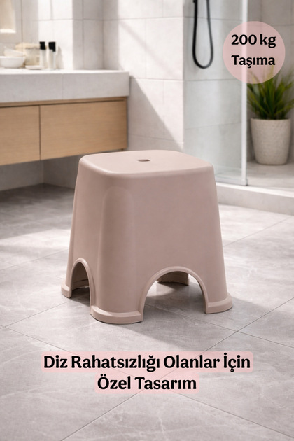 Diz Rahatsızlığı İçin Özel Tasarım Yüksek Banyo Taburesi