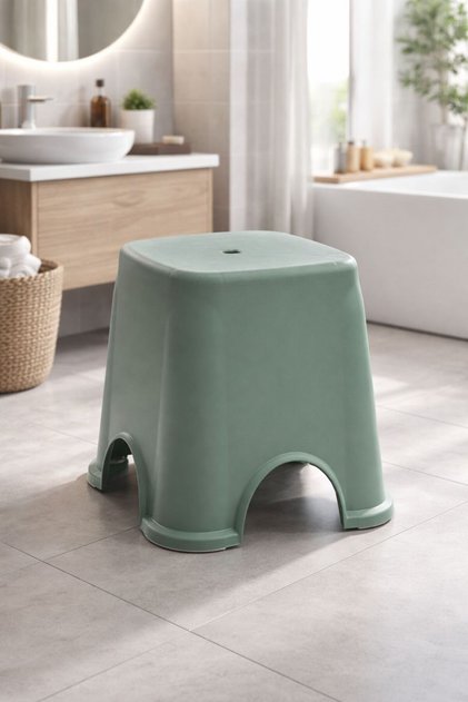 Specially Designed High Bathing Stool for Knee Discomfort