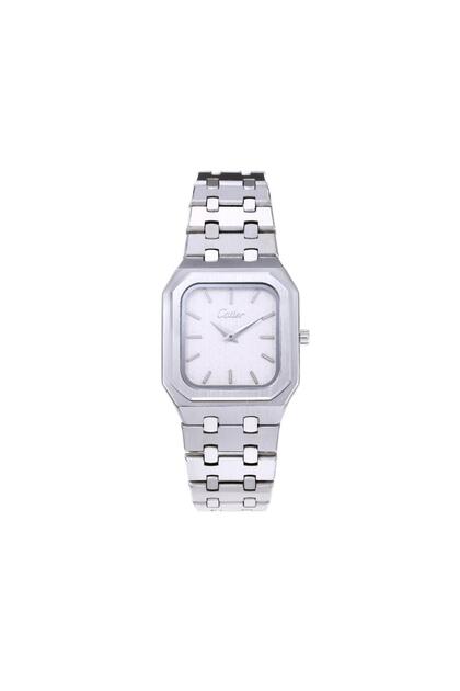 Small men's watch in silver