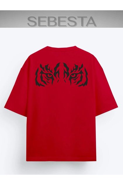 Lion Printed Premium Oversize T-Shirt