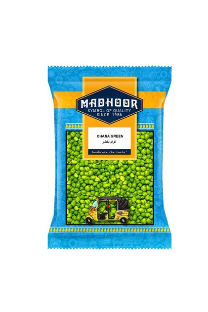Chana Green Whole Raw Hara Chana Dry Garbanzo Grains (500g)