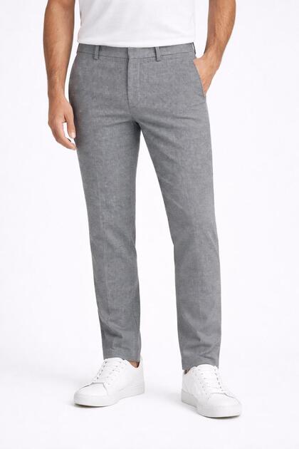 Captiva Italian Cut Comfort Fit Men's Linen Trousers - 7557