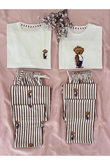 Pijamale pentru bărbați Single Old Money Little Teddy Bear (Pijamale pentru cuplu)