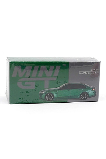 COjans Mini GT 1/64 BMW M5 (G90) Isle of Man Green Metallic