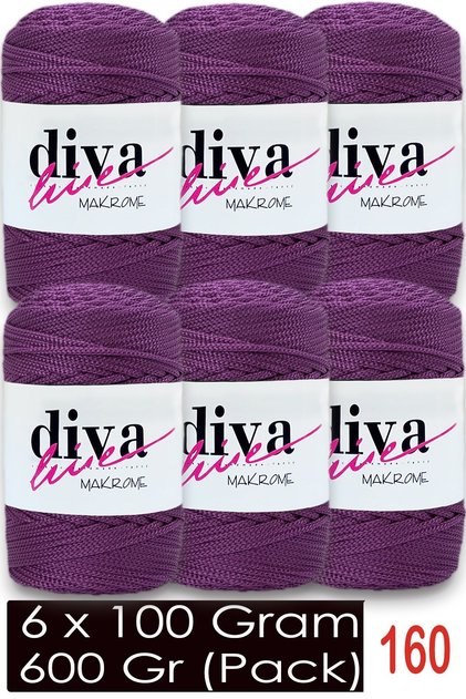 1,5 mm - 600 gr - Poliester Makrame Torba Supla žica (paket od 6) 160 šljiva