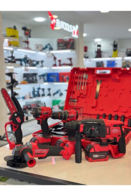 BUTOOLS PROFESYONEL 5 Lİ SET KIRMIZI SERİ 3X1 MATKAP TAKIMI