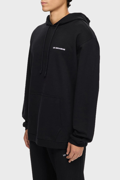 Back Printed Cotton Relaxed Fit Hooded Sweat Men's Sweat Lb25Fwturmuhd