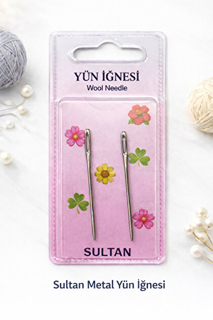 Metal Yün İğnesi 2 li Set