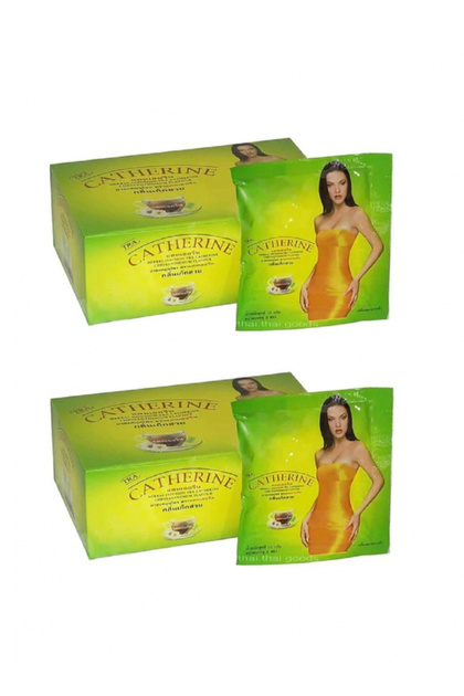 Thai Natural Herbal Slimming Tea for Weight Management 32 Tea Bags Pack of 2