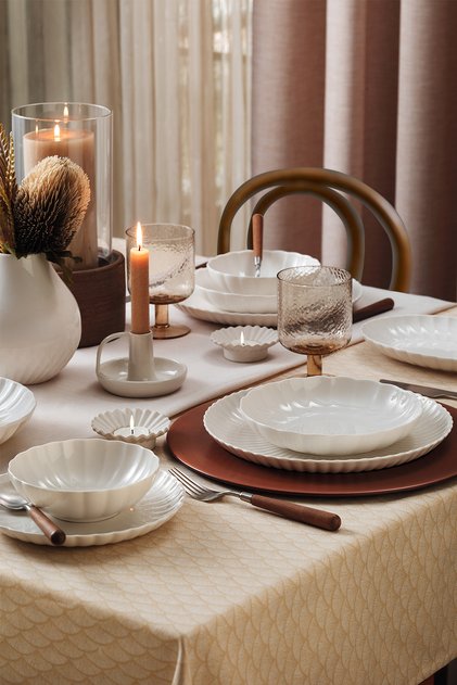 Bone Luz Form 52 Parça 12 Kişilik Yemek Takımı