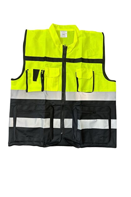 Reflective Vest – Vesta reflectorizanta de inalta vizibilitate, reglabila, cu buzunare 56 x 63 cm