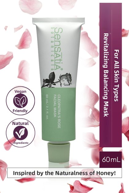 Purifying Skin Tone Balancing Natural Mask - Nourishing, Revitalizing 60ml - Cleopatra's Rose