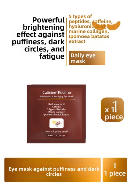 Caffeine Routine Eye Mask | Under-Eye Brightener, Anti-Dark Circles, Anti-Puffiness, and Anti-Aging