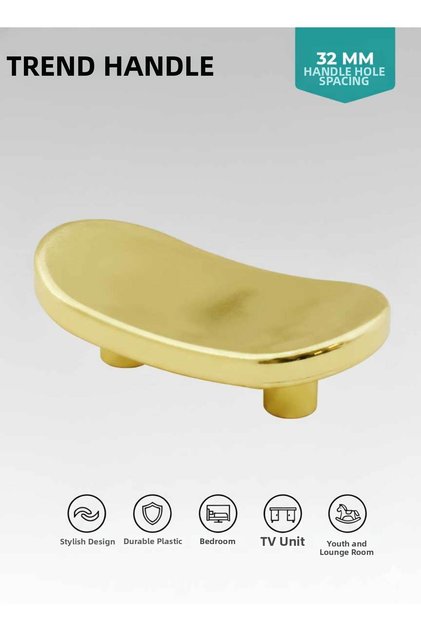 Luxury Trend Handle Gold (32 mm) Mobiya Bedroom Tv Unit Console Children's and Teenager's Room Handle