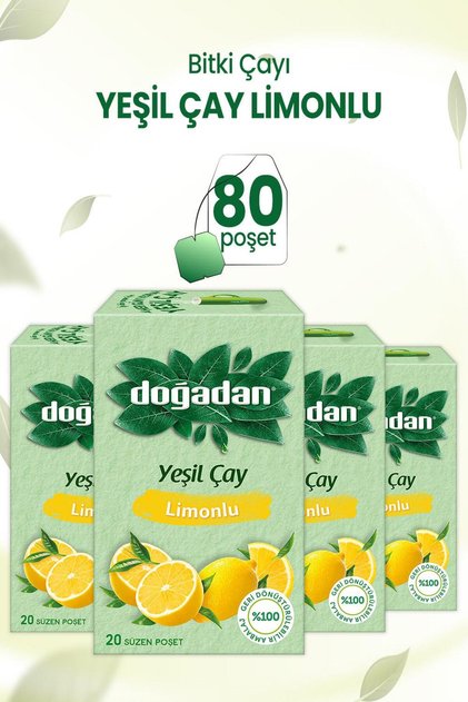 Green Tea with Lemon 20 X 4 Pieces
