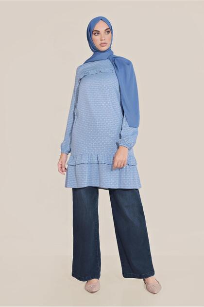 Rush Detail Ankle Elastic Tunic 40822