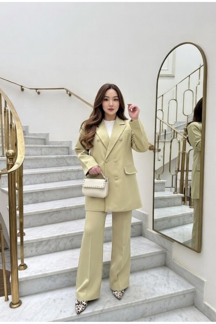 Mona Oversized Jacket Set Yrn-2230