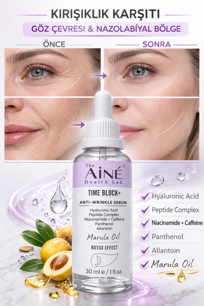 The Aine Health Lab. Time Block Yaşlanma Karşıtı Botox Etkili