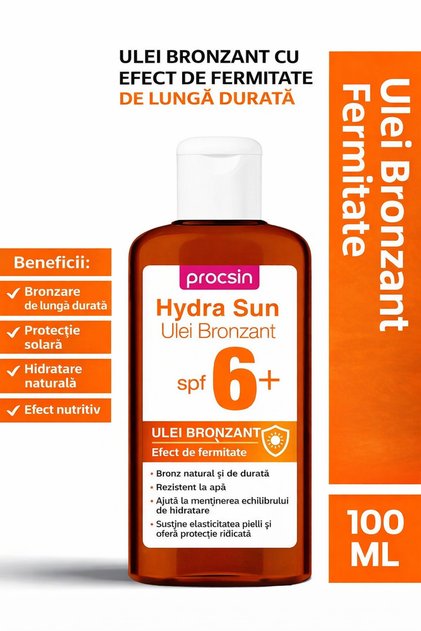 Hydra Sun Ulei Bronzant SPF 6+ pentru Bronzare de Lungă Durată – 100 ml