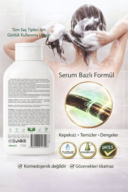 DEGZOREN Zayıf ve Cansız Saçlar İçin Besleyici ve Hacim Veren