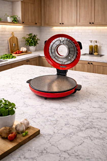 dubbo CAMLI BÜYÜK BOY PİZZAMATİK FIRIN 40 CM *GRANİT TABAN