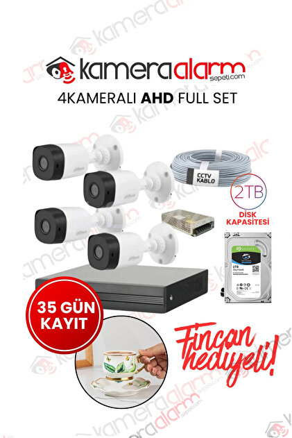 世界シェアTOPクラス！dahua製 高画質 防犯カメラ4台セット② Dahua 4 lü kamera seti 2 TB - Fiyatı, Yorumları