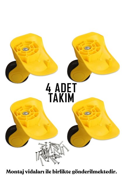 Valiz Tekerleği Kids Teker 4 Adet Sarı