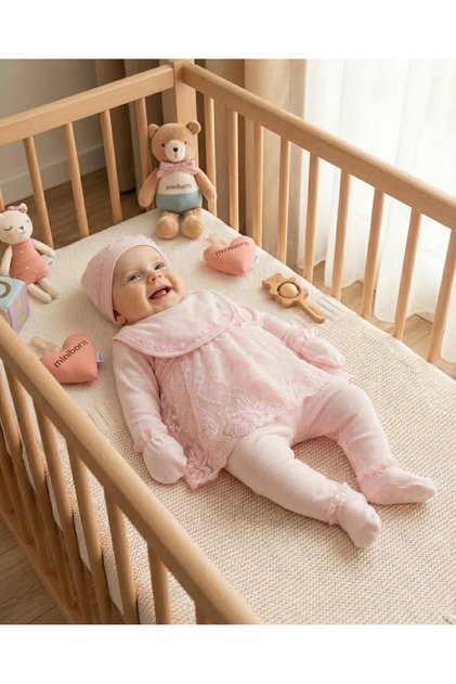 Cotton Embroidered 5-Piece Baby Girl Hospital Discharge Set