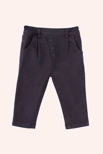 Baby Boy Elastic Waist Pocket Button Detailed Trousers
