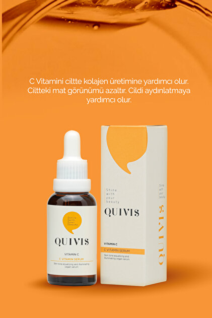 Quivis Cilt Tonu Eşitleyici ve Gözenek Sıkılaştırıcı C Vitamini