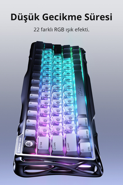 Gravastar Mercury V60 Pro HE Manyetik Switch Gaming Klavye, 8kHz