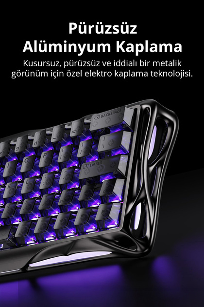 Gravastar Mercury V60 Pro HE Manyetik Switch Gaming Klavye, 8kHz