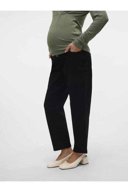 Umstandsjeans mit Regular Fit Normal geschnittene Hohe Taille Jeans