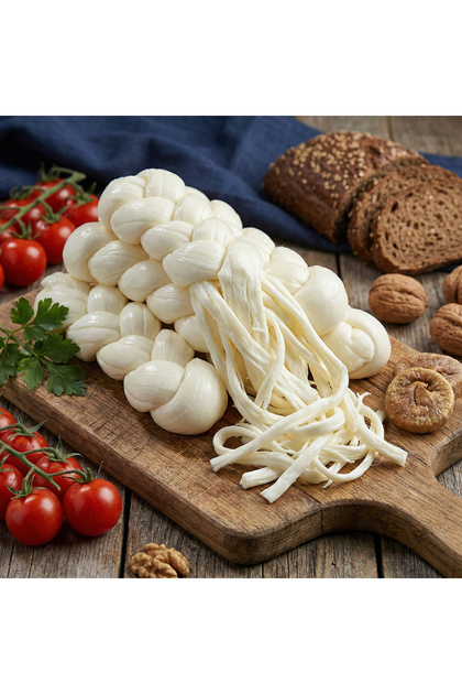 Diyarbakır Tipi Örgü Peyniri 500 gr Tam Yağlı Az Tuzlu Sert Çiğnemelik