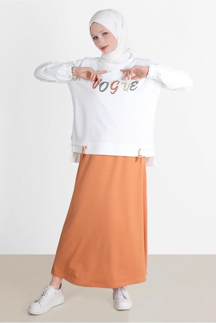 Printed Double Skirt Track Suit 42715