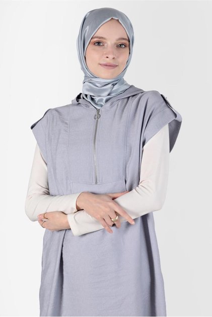 Short Sleeve Hooded Tunic 42767