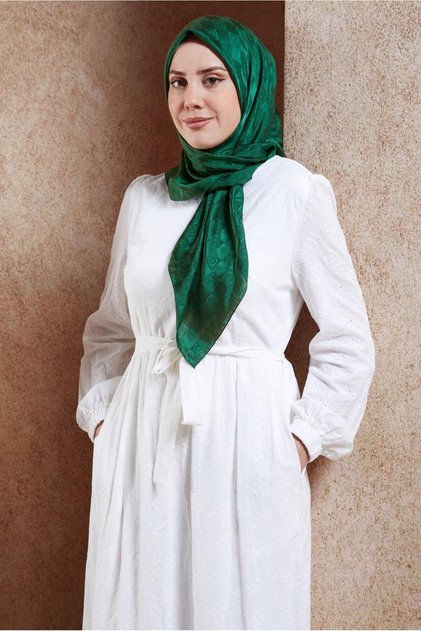 ALVİNA MONOGRAM EŞARP 8451