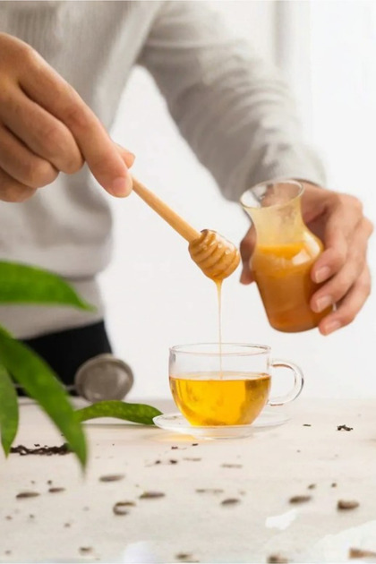 1 Wooden Spoon, Bamboo Honey Spoon, Serving Spoon, Presentation Spoon