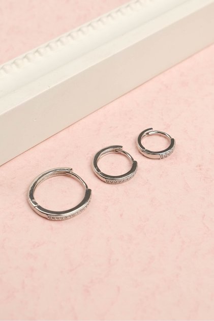 Women's Steel Color Non-Throwing Guaranteed Billed Earrings JFRCH2041