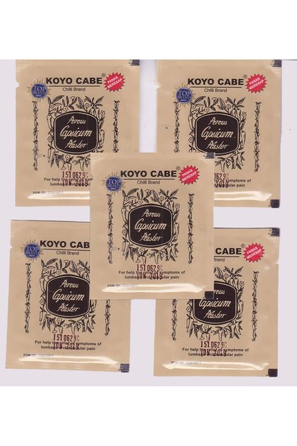 cabe Adhesive capsicum Plaster X 5 PCS Pack