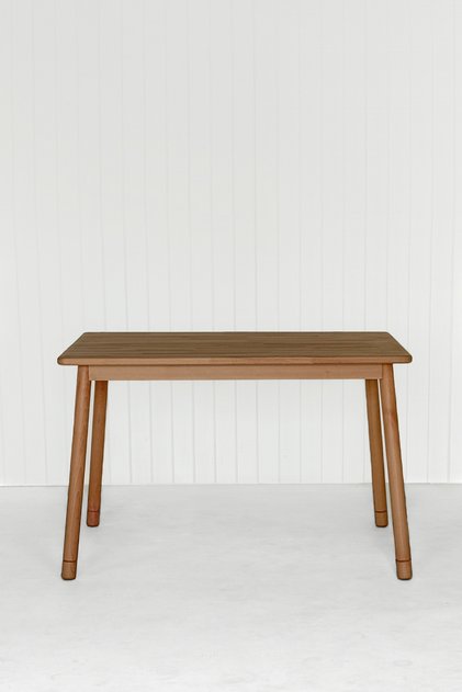 Alaçatı Masif Ceviz Ahşap Yemek Masası - 115 x 80 cm